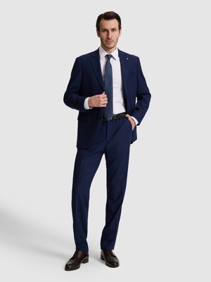 Cacharel Navy Slim Fit Notch Lapel Wool Blend Suit