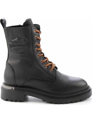Harley Davidson Harley Davıdson Black Genuine Leather Women's Boots & Booties HD0777002303