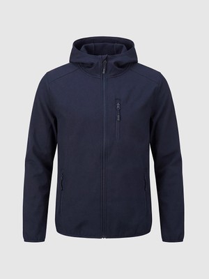 Lc Waikiki Yeni Sezon Lacivert Kapüşonlu Softshell Erkek Ceket