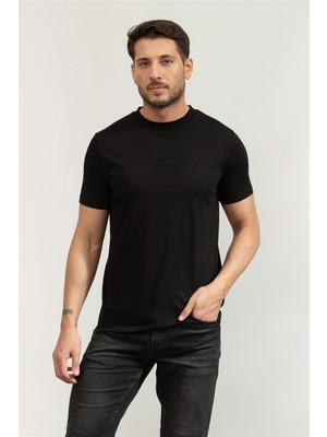Karl Lagerfeld Crewneck Men's Crew Neck T-Shirt Black