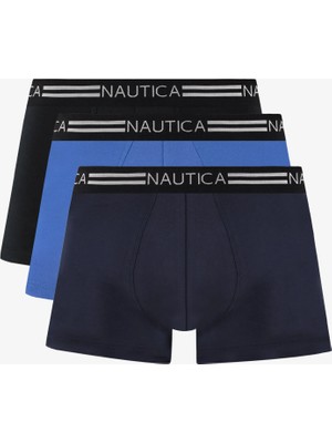 Nautica Men's Blue Standard Fit 3-Pack Boxers