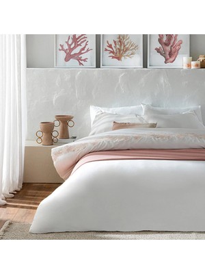Chakra Aquaris Bamboo Double Duvet Cover Set 200X220 cm Ecru