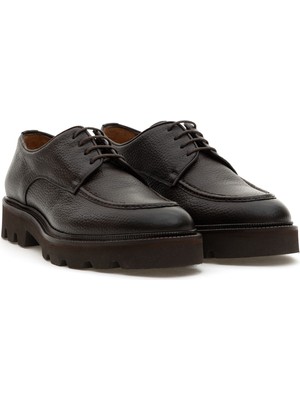 Cacharel Brown Eva Sole %100 Leather Smart Casual Shoes