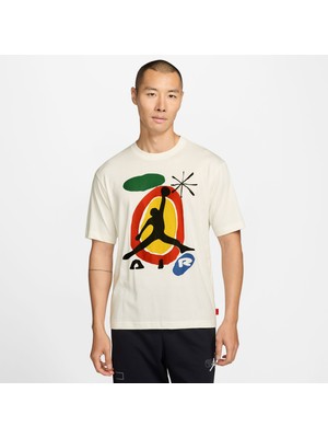 Jordan Brooklyn Miro 85 Ss Crew Men's White T-Shirt