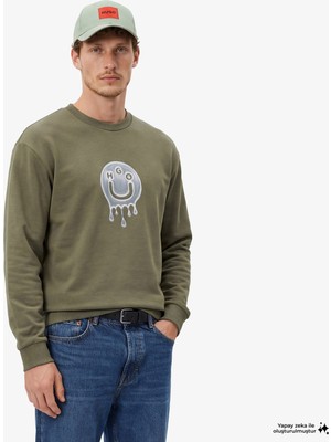 Hugo Newirex Men's Khaki Sweatshirt