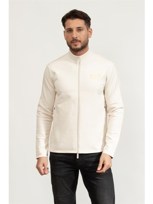 Ea7 Men's Zip-Up Sweatshirt Multicolor
