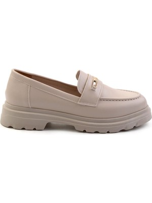 Bambi Beige Women's Loafers K01997010709