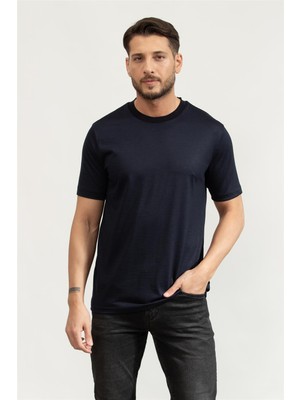 Boss H-Thompson Men's Crew Neck T-Shirt Blue