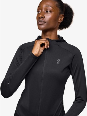 On Climate Zip Women's Black Running Sweatshirt
