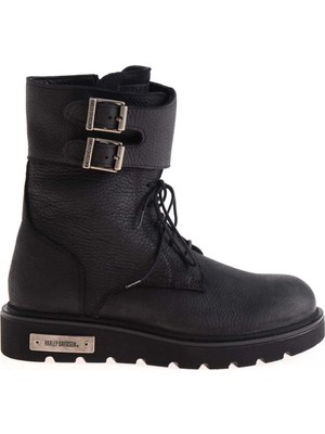Harley Davidson Harley Davıdson Black Genuine Leather Women's Boots & Booties M0777055803