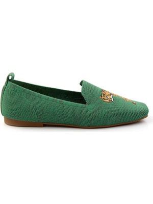 Bambi Green Women's Ballet Flats K01327021582