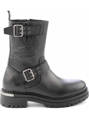 Harley Davidson Harley Davıdson Black Genuine Leather Women's Boots & Booties HD0777002203