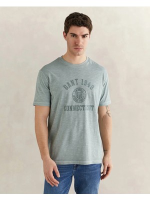 Gant Men's Green Short Sleeve T-Shirt