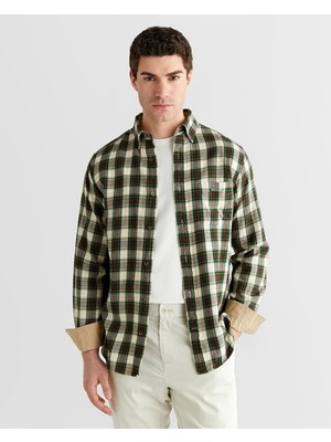 Gant Men's Cream Regular Fit Button-Up Shirt