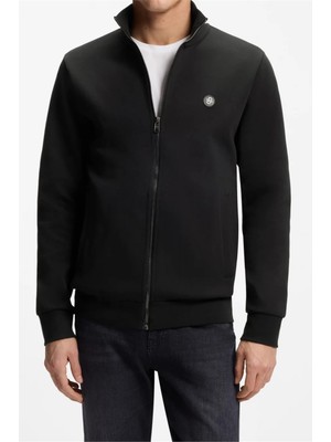 Boss Men's Zip-Up Sweatshirt Black