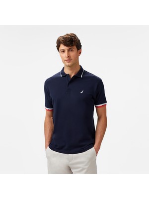 Nautica Men's Navy Classic Fit Polo Collar T-Shirt