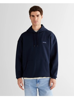 Gant Men's Navy Regular Fit Hooded Sweatshirt