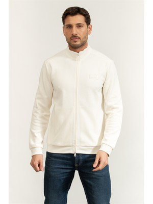 Ea7 Men's Zip-Up Sweatshirt Multicolor