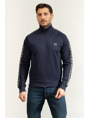 Fred Perry Contrast Tape Track Jacket Men's Zip-Up Sweatshirt Multicolor