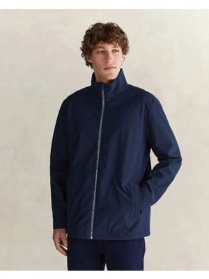 Gant Men's Navy Stand Collar Jacket