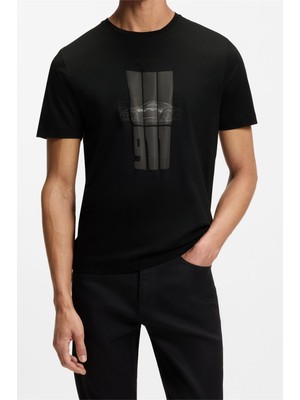 Boss Ts Ps SPIRIT70 Grx Men's Crew Neck T-Shirt Black