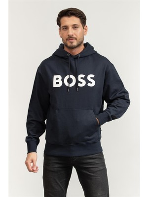 Boss Sullivan Men's Hooded Sweatshirt Blue