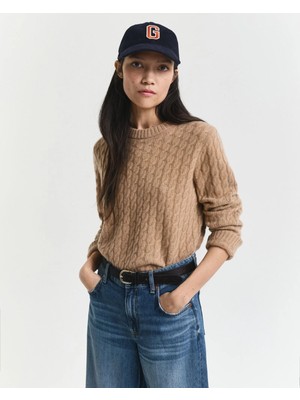 Gant Women's Brown Regular Fit Knit Sweater