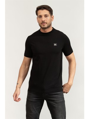 Karl Lagerfeld Crewneck Men's Crew Neck T-Shirt Black