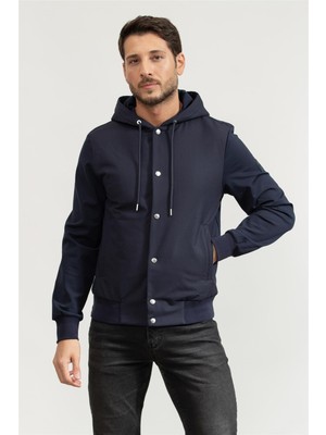 Boss P-Steele Men's Hooded Sweatshirt Blue