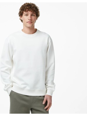 Nautica Men's Cream Regular Fit Sweatshirt