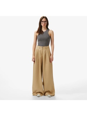 Les Benjamins Regular Fit Women's Beige Pants