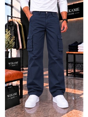Wkm Erkek Gabardin Baggy Fit Kargo Pantolon