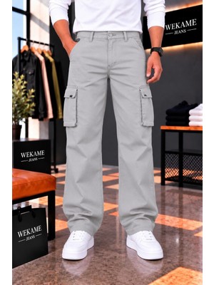 Wkm Erkek Gabardin Baggy Fit Kargo Pantolon