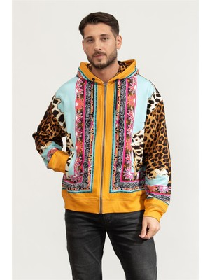Just Cavallı Just Cavalli Men's Zip-Up Sweatshirt Blue