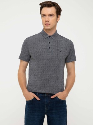 Cacharel Navy Polo Collar T-Shirt