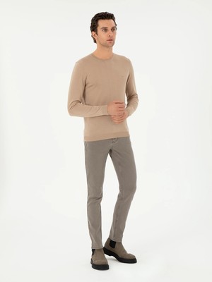 Cacharel Beige Slim Fit Jeans