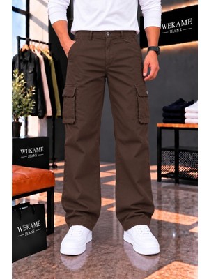 Wkm Erkek Gabardin Baggy Fit Kargo Pantolon