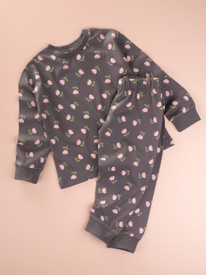 Cigit Desenli Pijama Takımı 2-8 Yaş Füme