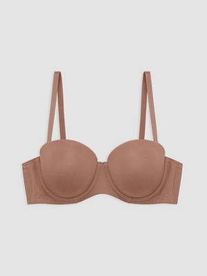 Lc Waikiki Yeni Sezon Pembe Balenli Dolgusuz Straplez Sütyen