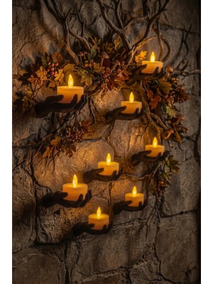Nokta Labs Skeleton Hand Wall Candle Holders-Gotik Iskelet El Duvar Mumluk Set 4'lü