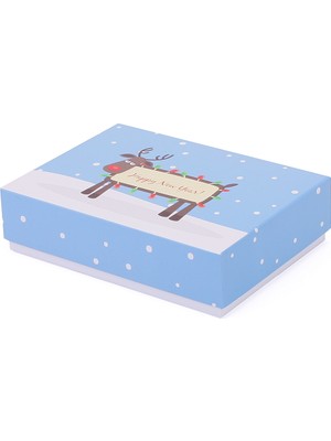 Decobox Yılbaşı Hediye Kutusu (22,5X16X6 Cm.)