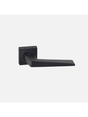 Penta Doganlar Penta Matte Black Rosette Yale Door Handle Right