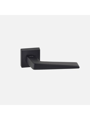 Penta Doganlar Penta Matte Black Rosette Yale Door Handle Left
