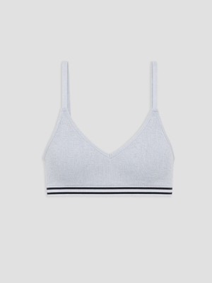 Lc Waikiki Yeni Sezon Gri Balensiz Pedli Çizgili Büstiyer
