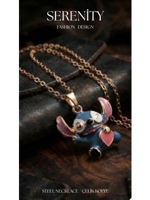 Serenity Lilo Stitch Çelik KOLYE05