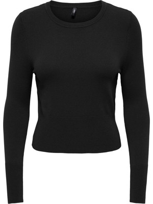 Only Onlkattıe Ls O-Neck Knt Siyah Kadın Kazak 15378330