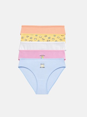 Lc Waikiki Yeni Sezon Sarı Baskılı Bikini Külot 5'li