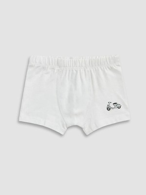 Lc Waikiki Yeni Sezon Ekru Baskılı Erkek Çocuk Boxer