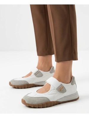 Labrona Kadın Renkli Tabanlı Cırtlı Ortopedik Sneaker Yürüyüş Ayakkabısı