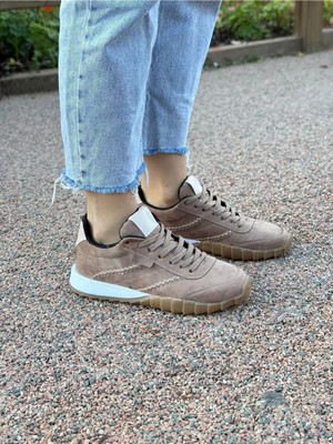 Labrona Kadın Bağcıklı Renkli Tabanlı Sneaker Yürüyüş Ayakkabısı